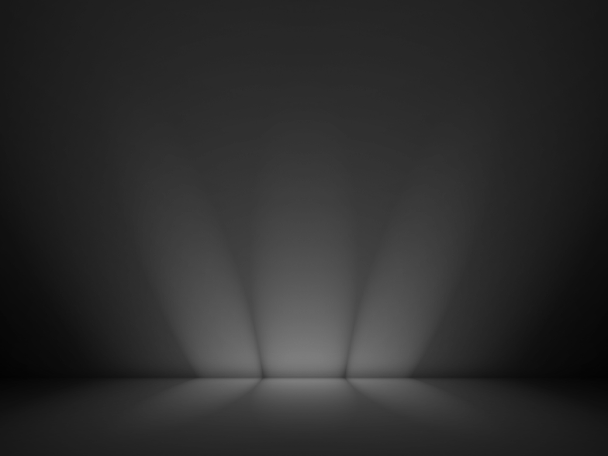 Studio room smooth gradient black background
